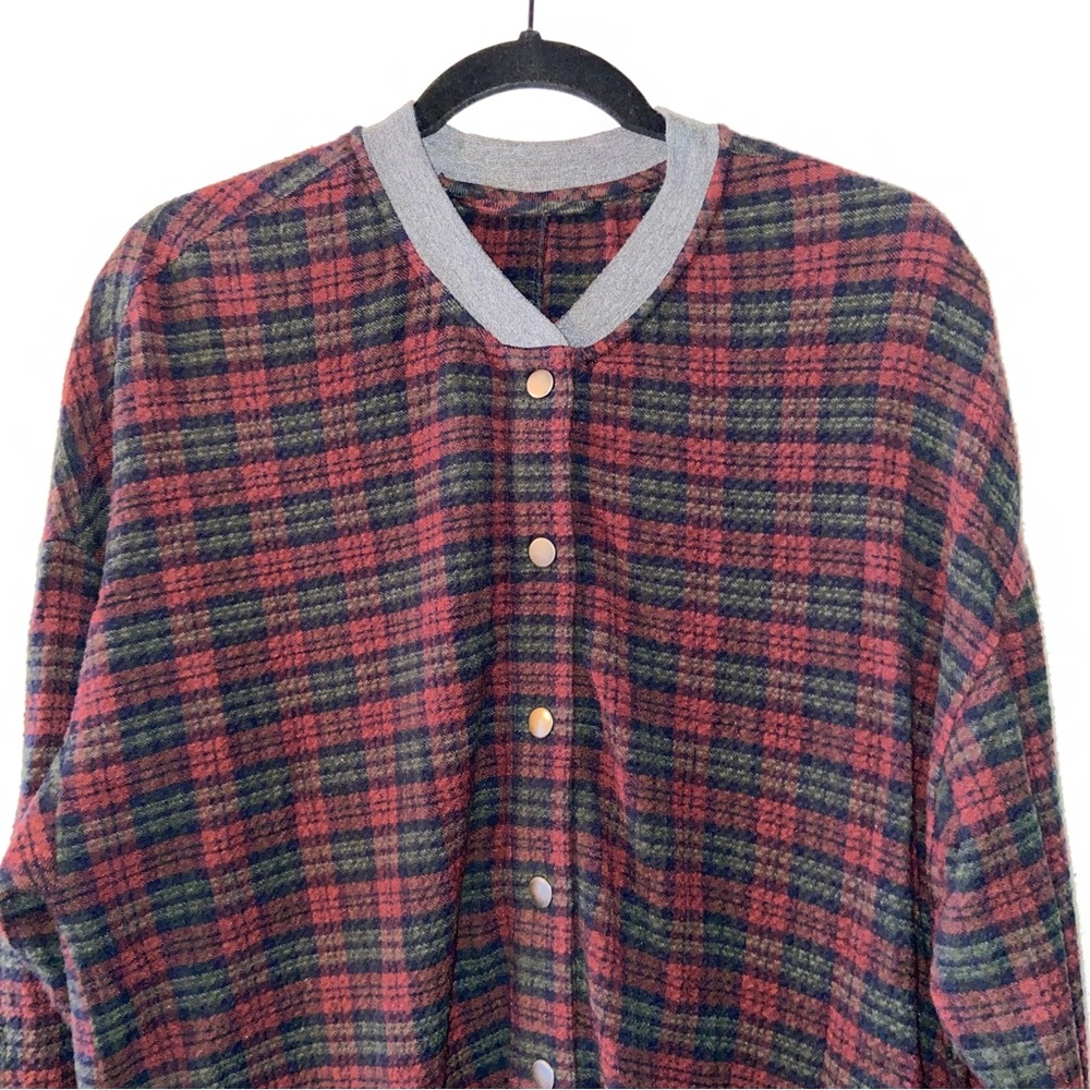 Urban Outfitters Long Plaid Button-Up Dress